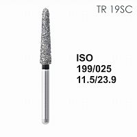Бор алмазный MANI TR-19SC по ISO 199, конус ,025 х 11.5 х 23.9 мм, зернистость SC, 5 штук от Атридент