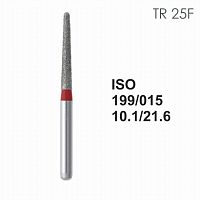 Бор алмазный MANI TR-25F по ISO 199, конус ,015 х 10.1 х 21.6 мм, зернистость F, 5 штук