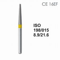 Бор алмазный MANI CE-16EF по ISO 198, конус ,015 х 8.9 х 21.6 мм, зернистость EF, 5 штук от Атридент