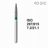 Бор алмазный MANI FO-21C по ISO 297, торпеда ,015 х 7.2 х 21.1 мм, зернистость C, 5 штук