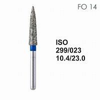 Бор алмазный MANI FO-14 по ISO 299, торпеда ,023 х 10.4 х 23.0 мм, зернистость S, 5 штук от Атридент