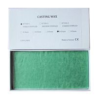 Восковые пластины литейные, тонкое рифление, толщина 0,45мм, 15шт.