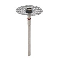 Диск сепарационный алмазный 2-сторонний,перфорированный мелкая зернистость,диаметр рабочей части 22 мм,1 шт 