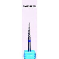 Бор ATRI ТВС M023SP2M, конус заостренный, 2,3мм, спиральная насечка, мелкая абразивность, 1 шт от Атридент