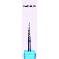 Бор ATRI ТВС M023SP2M, конус заостренный, 2,3мм, спиральная насечка, мелкая абразивность, 1 шт