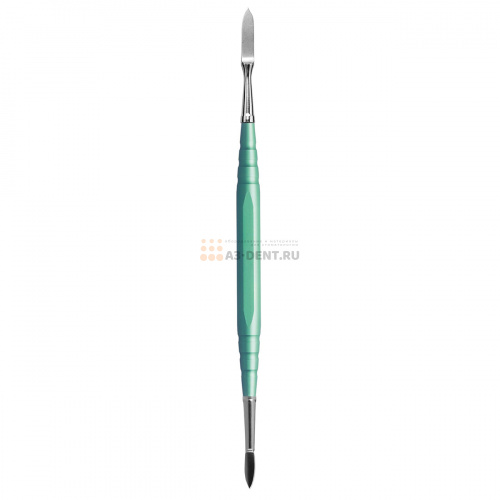 : Резчик 07302 моделировочный зуботехнический двусторонний для работы с воском, ручка длиной 95 мм зеленая с рабочими частями AT2 A5, A7 фото 6
