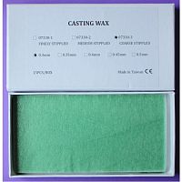 Восковые пластины литейные, грубое рифление, толщина 0,3мм, 15шт.