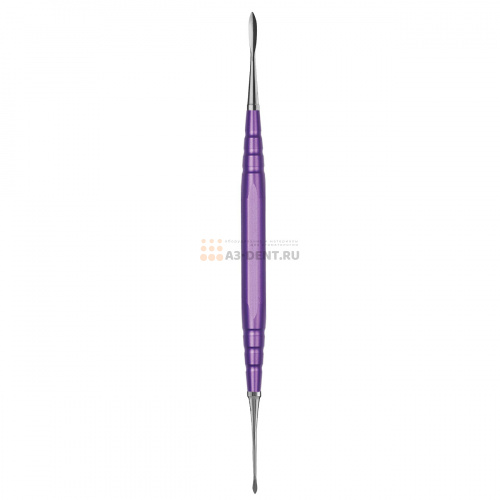 Резчик 07306 моделировочный зуботехнический двусторонний для работы с воском, ручка длиной 95 мм фиолетовая с рабочими частями D3, D4 фото 7