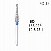 Бор алмазный MANI FO-13 по ISO 299, торпеда ,019 х 10.3 х 23.1 мм, зернистость S, 5 штук