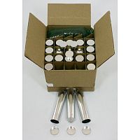 Гильза мягкая алюминиевая с крышкой, толщина стенки – 0.1мм, d=25мм, 35гр,длина100мм, 20шт