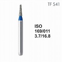 Бор алмазный MANI TF-S41 по ISO 169, конус ,011 х 3.7 х 16.8 мм, зернистость S, 5 штук