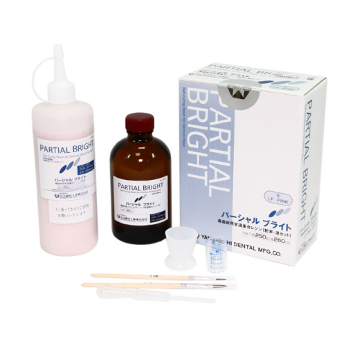 Пластмасса акриловая Partial Bright самотвердеющая, цвет LF Pink, набор 250 г + 260 мл от Атридент