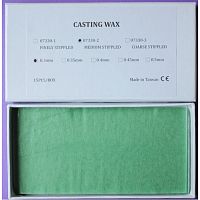 Восковые пластины литейные, среднее рифление, толщина 0,3мм, 15шт.