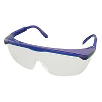 Очки защитные Promisee Dental с синей  дужкой.