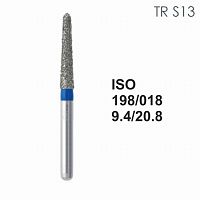 Бор алмазный MANI TR-S13 по ISO 299, торпеда ,018 х 9.6 х 20.9 мм, зернистость S, 5 штук от Атридент