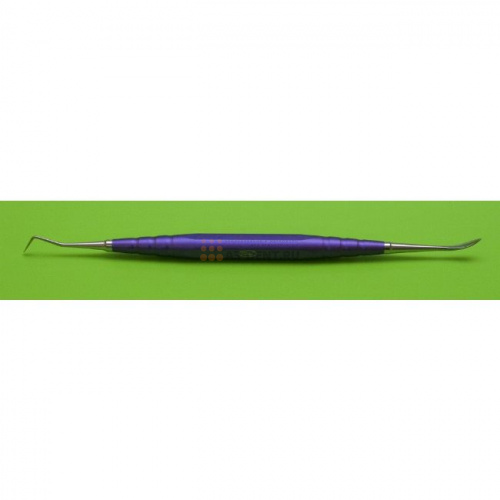 Резчик 07306 моделировочный зуботехнический двусторонний для работы с воском, ручка длиной 95 мм фиолетовая с рабочими частями D3, D4 фото 2