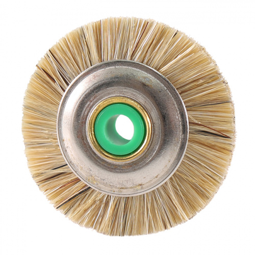 Щётка для шлифмотора Sheshan Brush, натуральная щетина, белая жесткая, диаметр 4,2см, 12шт. от Атридент фото 4