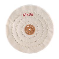 Круг полировочный для шлифмотора  бязевый белый Sheshan Brush, диаметр 6 дюймов, 50 слоёв, 10шт.