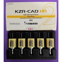 Блок-заготовка Hybrid Resin Block - из цирконокерамонаполненного композита, размер L, цвет A3, 5шт