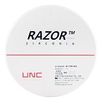 Диск циркониевый Razor 1100, размер 98х18мм, оттенок A3.5, однослойный