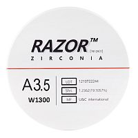 Диск циркониевый Razor 1300, размер 95х25мм, оттенок A3.5, однослойный
