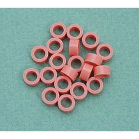 Кольцо силиконовое маркировочное, размер S (диаметр 4мм), Salmon Pink, (20 шт./уп.), YDM (Япония)