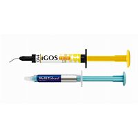 Композит пломбировочный iGOS Flow, оттенок: OA4, масса 2,6г (1,5мл),Гель Multi Etchant, 2 мл-1 шт./уп.