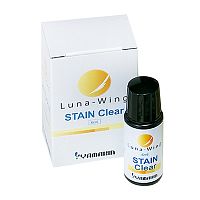Жидкость Stain Clear, .Luna-Wing - растворитель прозрачный, для красителей, флакон 6 мл от Атридент