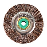 Щётка для шлифмотора натуральная щетина, коричневая средняя, диаметр 4.2 см, 1шт.
