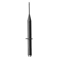 Фреза для обработки PMMA/PEEK/WAX совместима с VHF 40, размер: 0,6 х 3,0мм, цилиндр с округленным концом с 2 насечками, без покрытия.