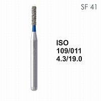 Бор алмазный MANI SF-41 по ISO 109, цилиндр ,011 х 4.3 х 19.0 мм, зернистость S, 5 штук