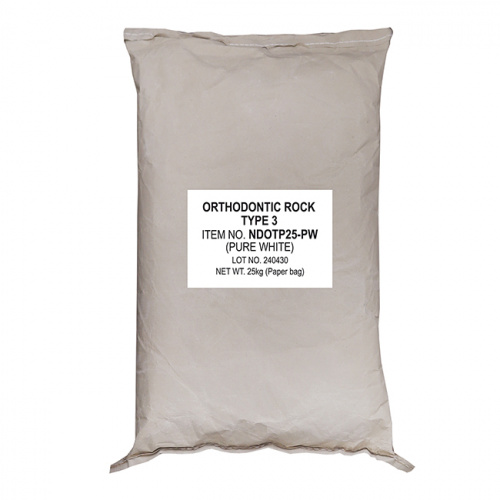 Гипс ORTHODONTIC ROCK для моделей, класс 3, цвет белоснежный, 25кг. от Атридент