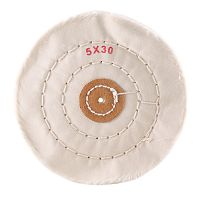 Круг полировочный для шлифмотора  бязевый белый Sheshan Brush, диаметр 5 дюймов, 30 слоёв, 1шт.