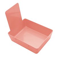 Лоток пластиковый лабораторный для зубного техника, розовый, Yamahachi (Япония)