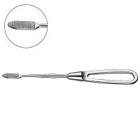 Рашпиль костный -  однсторонняя рабочая часть (рабоч. поверхн: продол.-поперечн.насечка)# 1 YDM (Япо