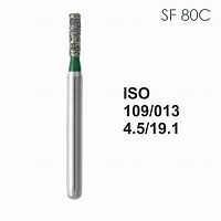 Бор алмазный MANI SF-80C по ISO 109, цилиндр ,013 х 4.5 х 19.1 мм, зернистость C, 5 штук от Атридент
