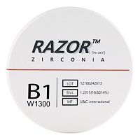 Диск циркониевый Razor 1300, размер 95х16мм, оттенок B1, однослойный