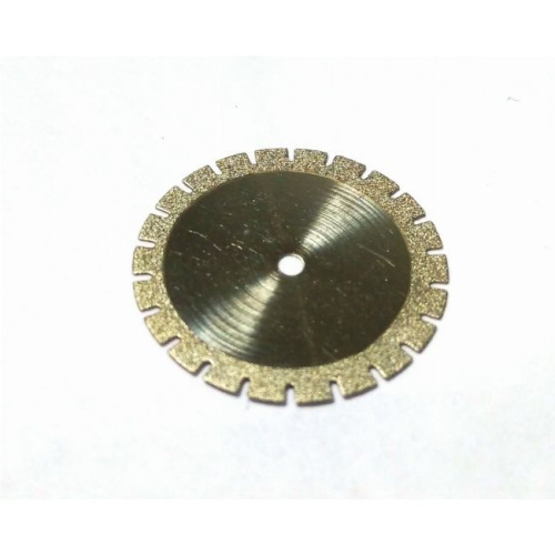 Диск алмазный Lixin Diamond 003-09-019-020 №09, диаметр 19мм, толщина 0.20мм, тонкий, с зубцами, 1шт. от Атридент