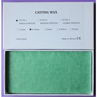 Восковые пластины литейные, тонкое рифление, толщина 0,35мм, 15шт.