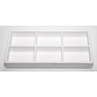 Лоток пластиковый Promisee для техника, белый, 6 секций.