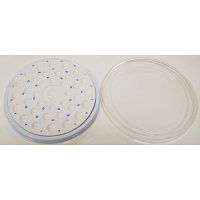 Палитра круглая, для работы с красителями 36 пронумерованных круглых  ячеек, с крышкой, керамическая.