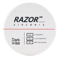 Диск циркониевый Razor 800, размер 98х16мм, оттенок Dark, однослойный