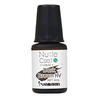 Глазурь жидкая окрашенная Nu:le Coat Liquid Dark Brown HV (темно-коричневый), 4 мл