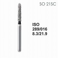 Бор алмазный MANI SO-21SC по ISO 298, шар ,016 х 8.3 х 21.9 мм, зернистость SC, 5 штук