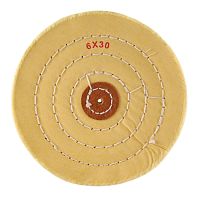Круг полировочный для шлифмотора бязевый жёлтый Sheshan Brush, диаметр 6 дюймов, 30 слоёв, 10шт.