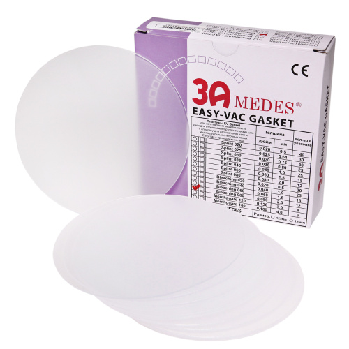 Пластины EV Gasket Bleaching 080(Ø 125*2,0мм) 12шт., круглые, для изготовления капп для отбеливания