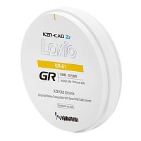 Диск KZR-CAZ Zr Laxio GR из диоксида циркония пятислойный, 98.5x22мм,оттенок A1. YAMAKIN