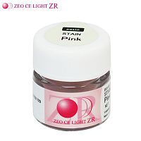 Краситель ZEO CE LIGHT ZR Stain Pink,  паста 3.5гд/оксида циркония и керамики предназ. д/ZrO