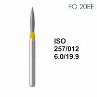 Бор алмазный MANI FO-20EF по ISO 257, почка ,012 х 6.0 х 19.9 мм, зернистость EF, 5 штук от Атридент