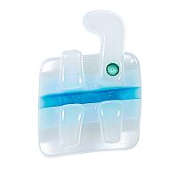 Брекеты COBY STR-L3R-018H из диоксида циркония,нижние правые на 3 зуб,паз .018",с крючком,ROTH